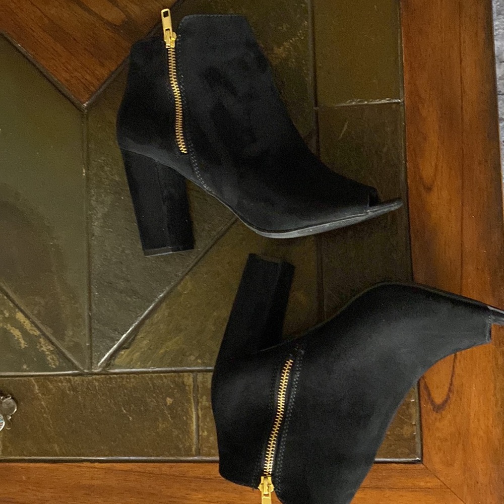 Suede Peep Toe Bootie Edelman Madden Nine West Camuto Macys Nordstroms 10